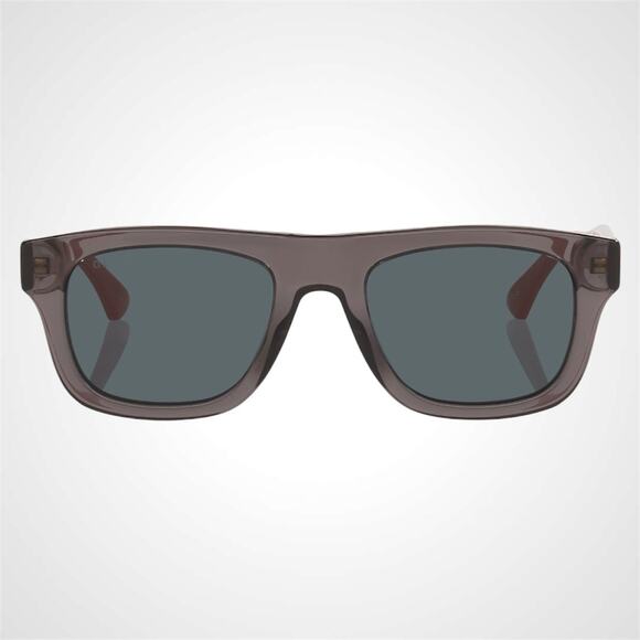 New GUCCI Sunglasses Mens 52mm Grey Square Rectangle Aviator Red Blue Web Arm - Picture 2 of 6